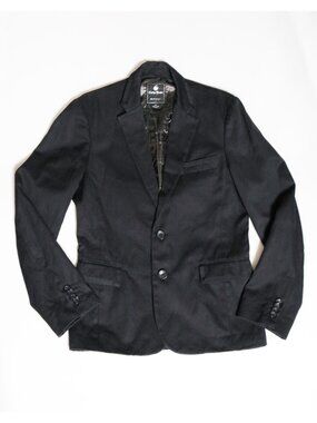 Vintage Y2K GUESS Men's Size S Black Slim Fit Blazer Semi Formal Prom